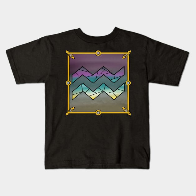 Aquarius Kids T-Shirt by J.Rage